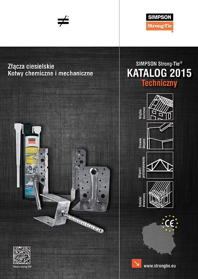 Fot. 1. Katalog techniczny 2015 – złącza ciesielskie, kotwy chemiczne i mechaniczne.