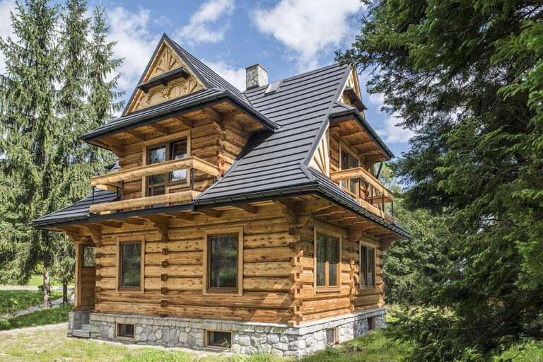 Pokrycie domu drewnianego