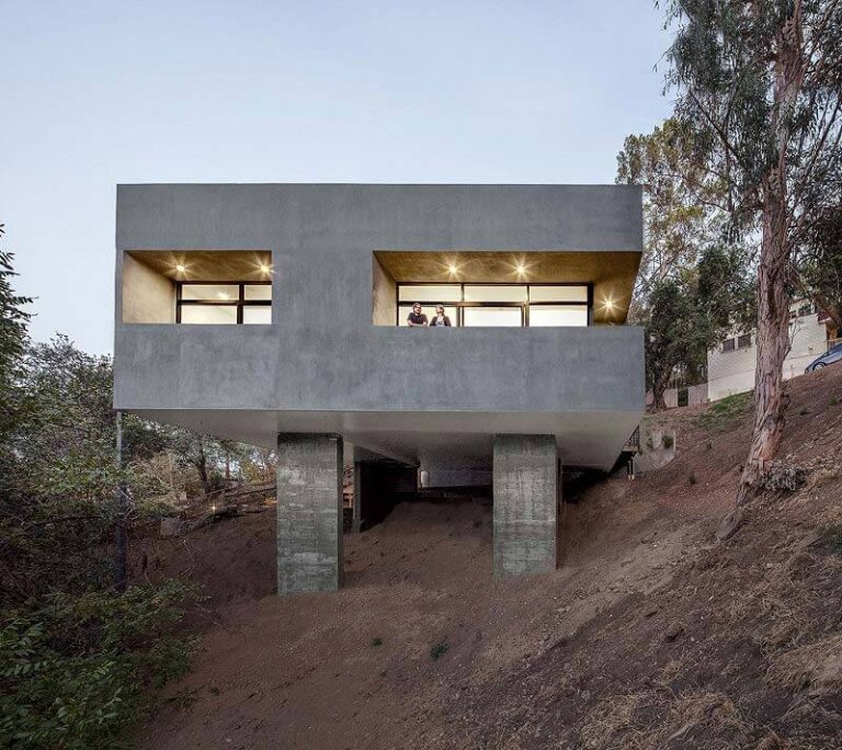 Dom z garażem na dachu Projekt, Anonymous Architects