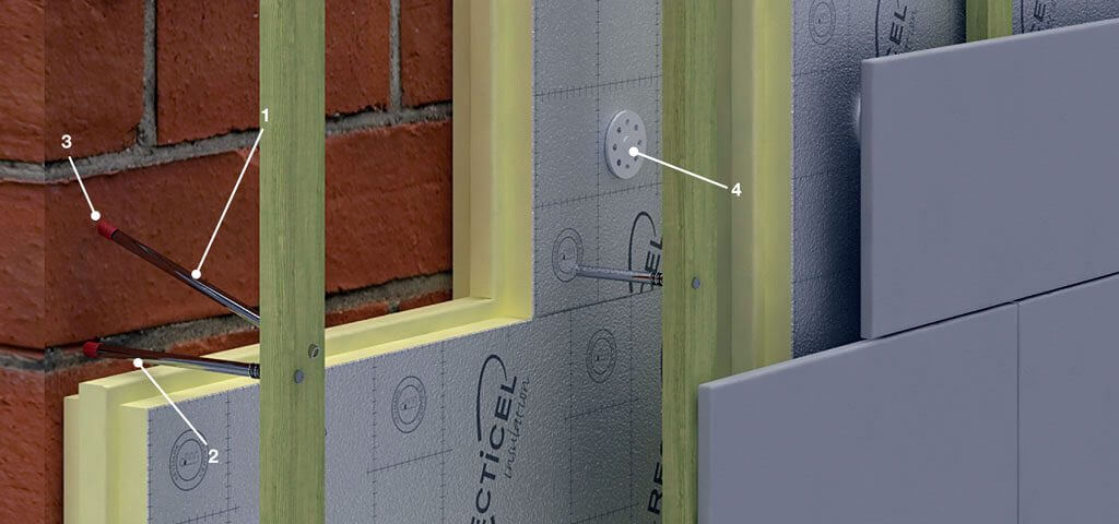 Izolacja cieplna fasady wentylowanej z zastosowaniem płyt EurowallXentro. RECTICEL Izolacje