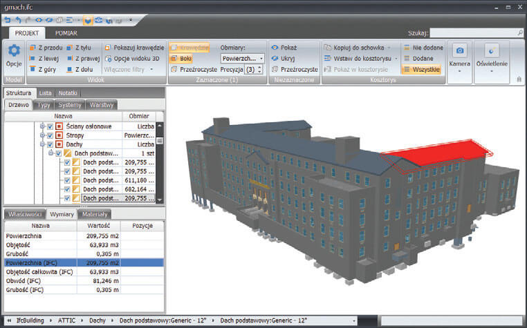 Przeglądarca projektów 3D w programie Norma EXPERT - projektowanie w technologii BIM