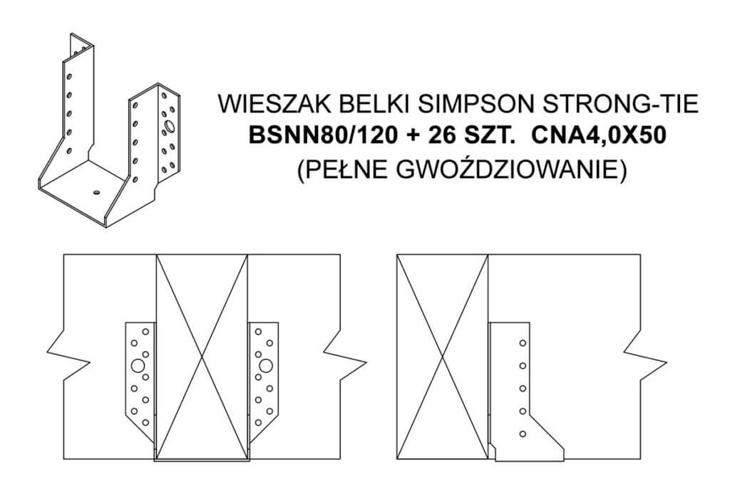 Zdj. 2. Przykład dokładnej specyfikacji detalu połączenia wraz z kompletnym opisem montażu.